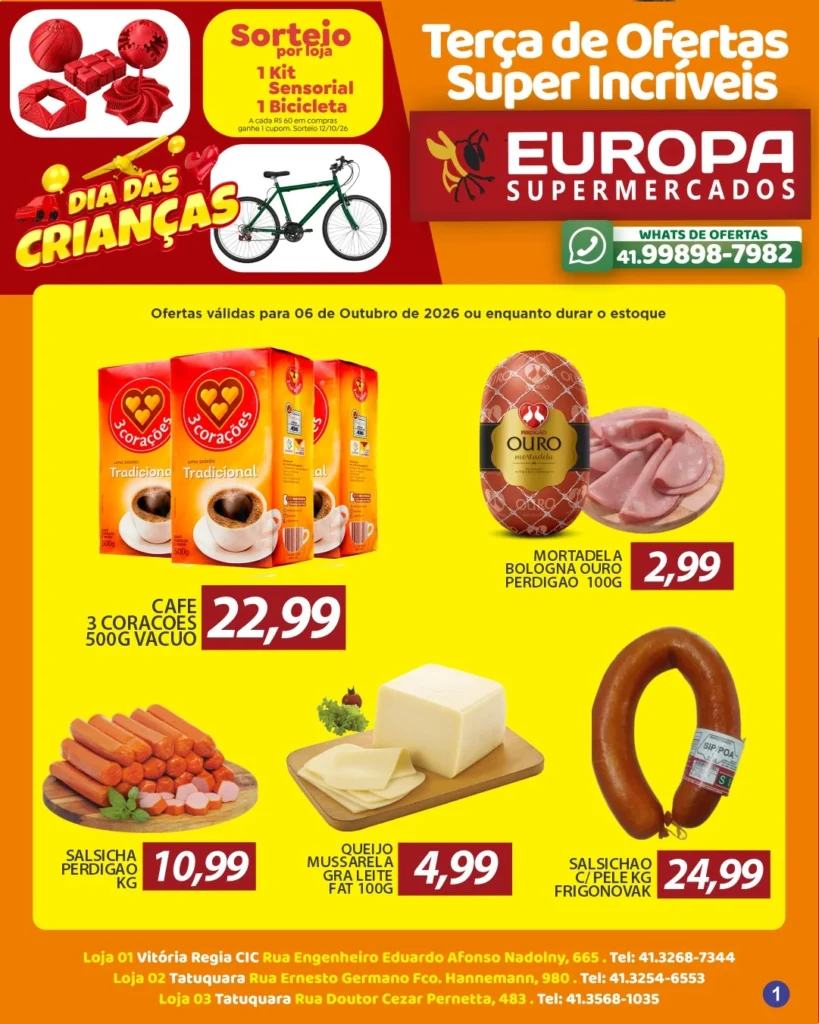 Ofertas Europa Supermercados – 06/10/2026