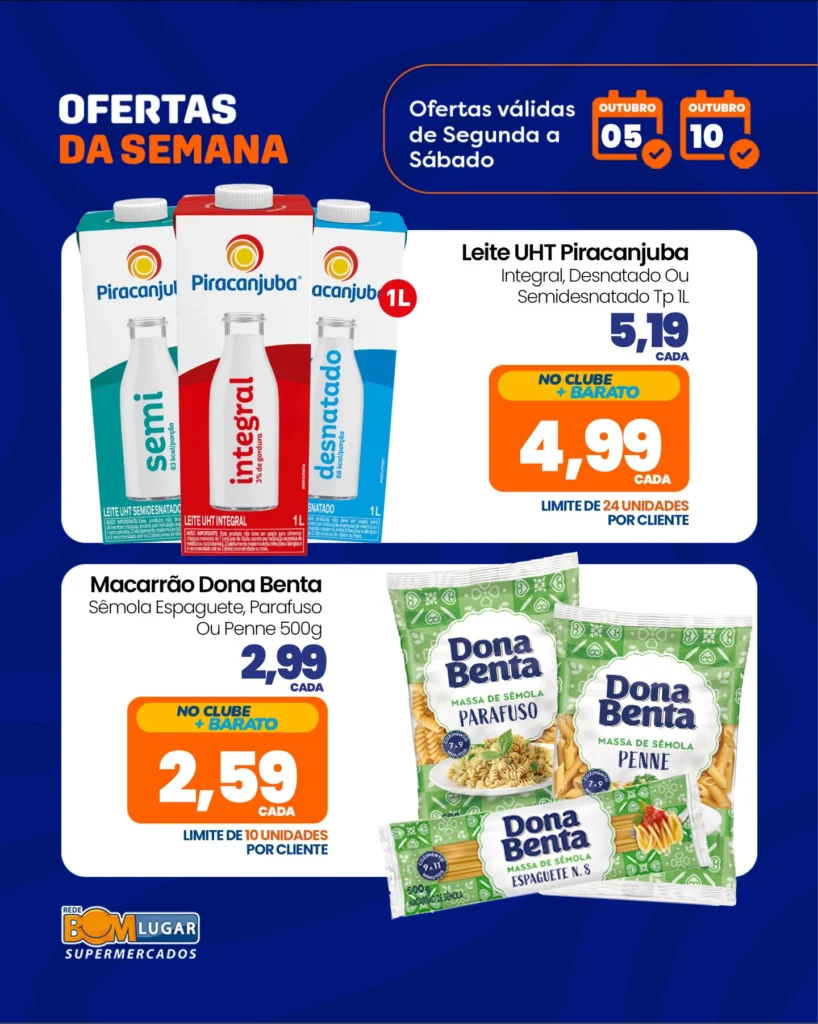 Ofertas Rede Bom Lugar Supermercados – 10/10/2026