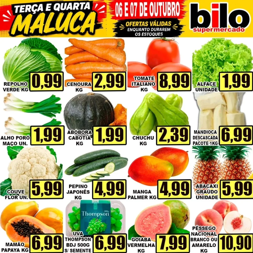 Ofertas Supermercado bilo – 07/10/2026