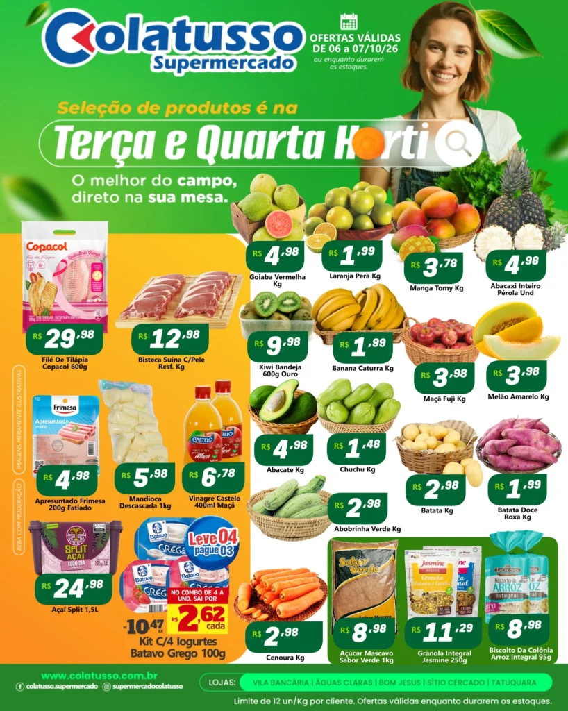Ofertas Supermercado Colatusso – 07/10/2026