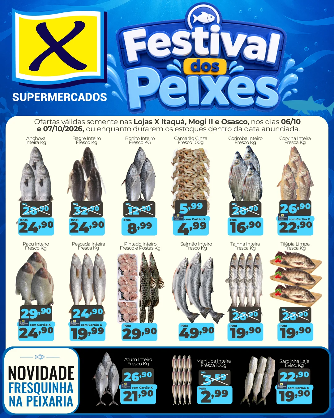 Ofertas Rede X Supermercados – 07/10/2026