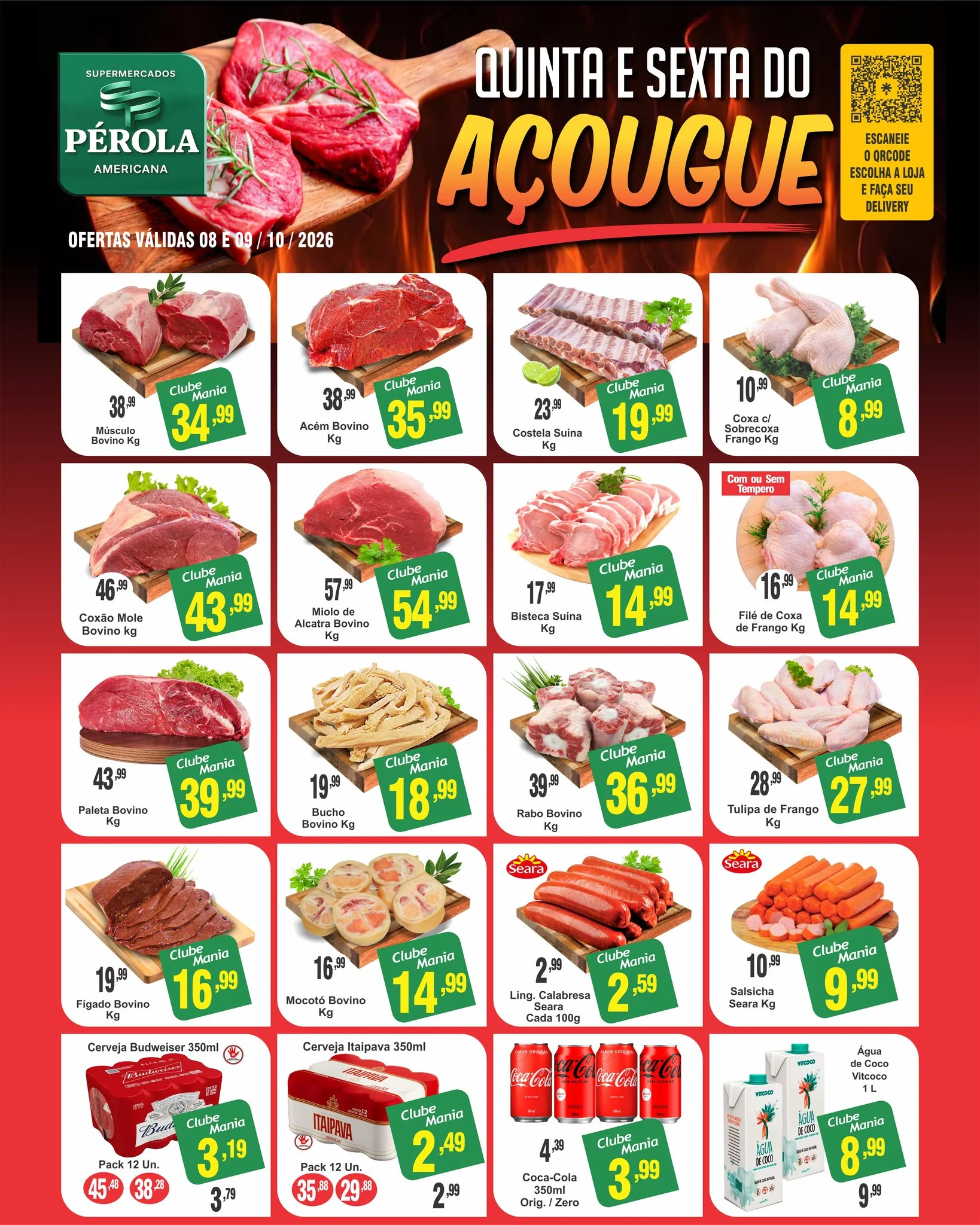Ofertas Supermercados Pérola Americana – 09/10/2026