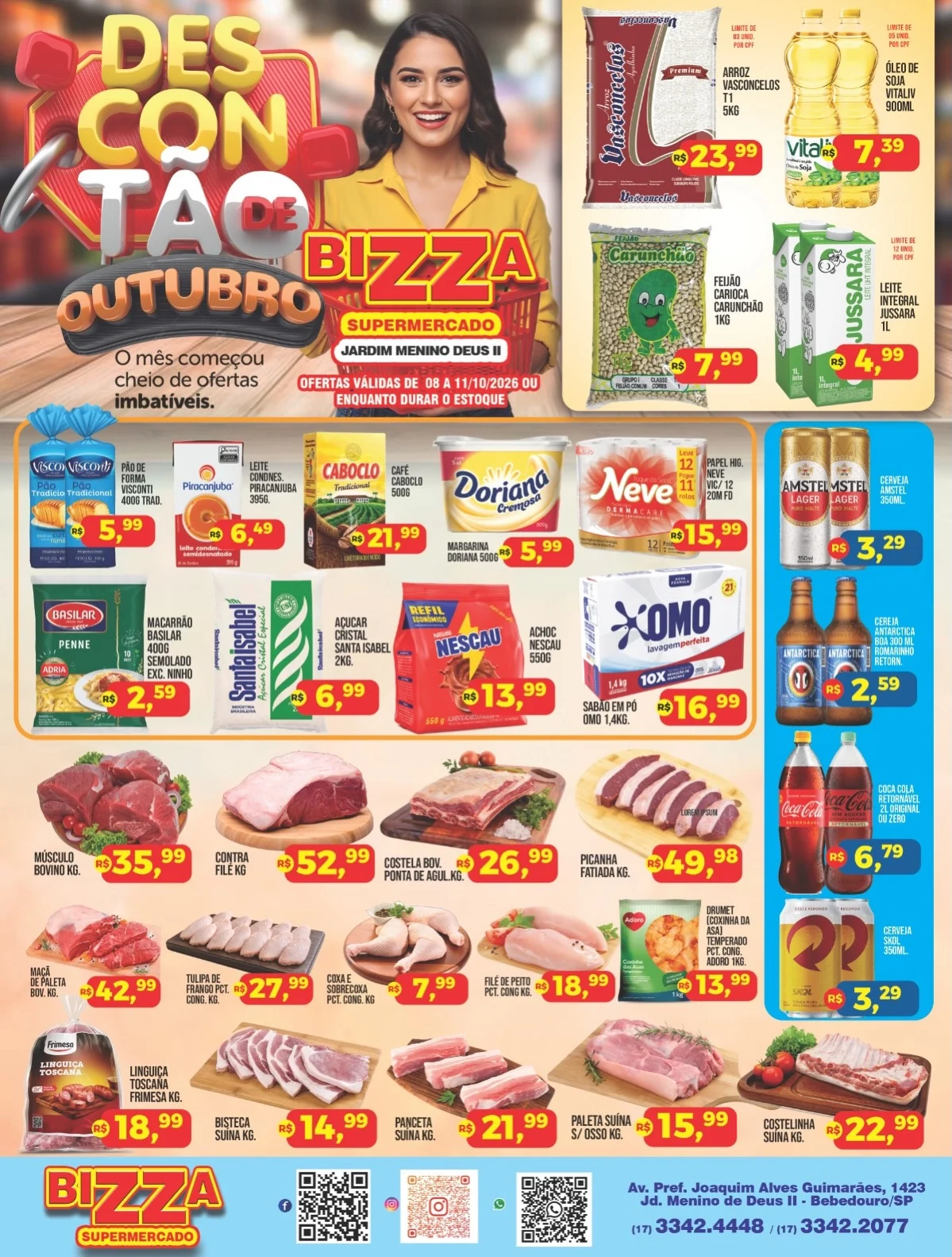 Ofertas Bizza Supermercado Jd. Menino Deus II – Bebedouro – 11/10/2026