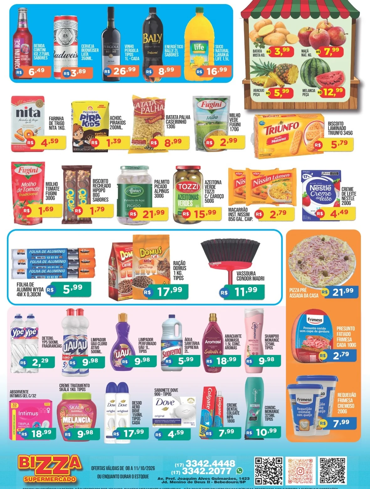 Ofertas Bizza Supermercado Jd. Menino Deus II - Bebedouro