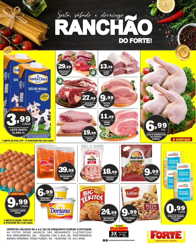 Ofertas FORTE SUPERMERCADO – 11/10/2026