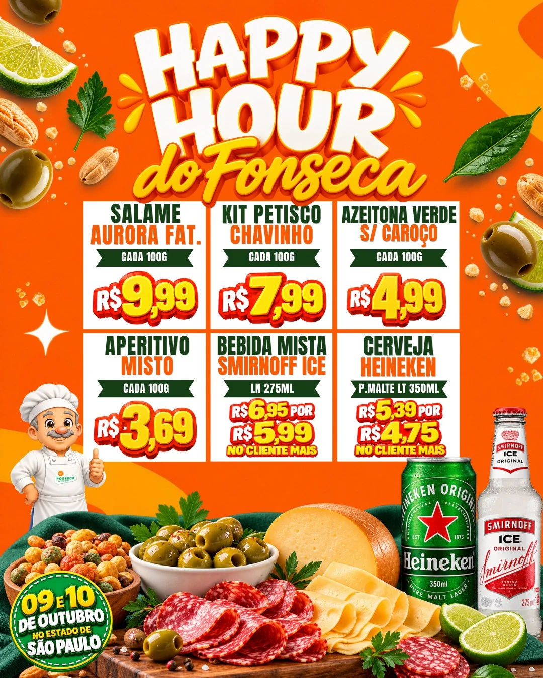 Ofertas Fonseca Supermercados – 09/10/2026