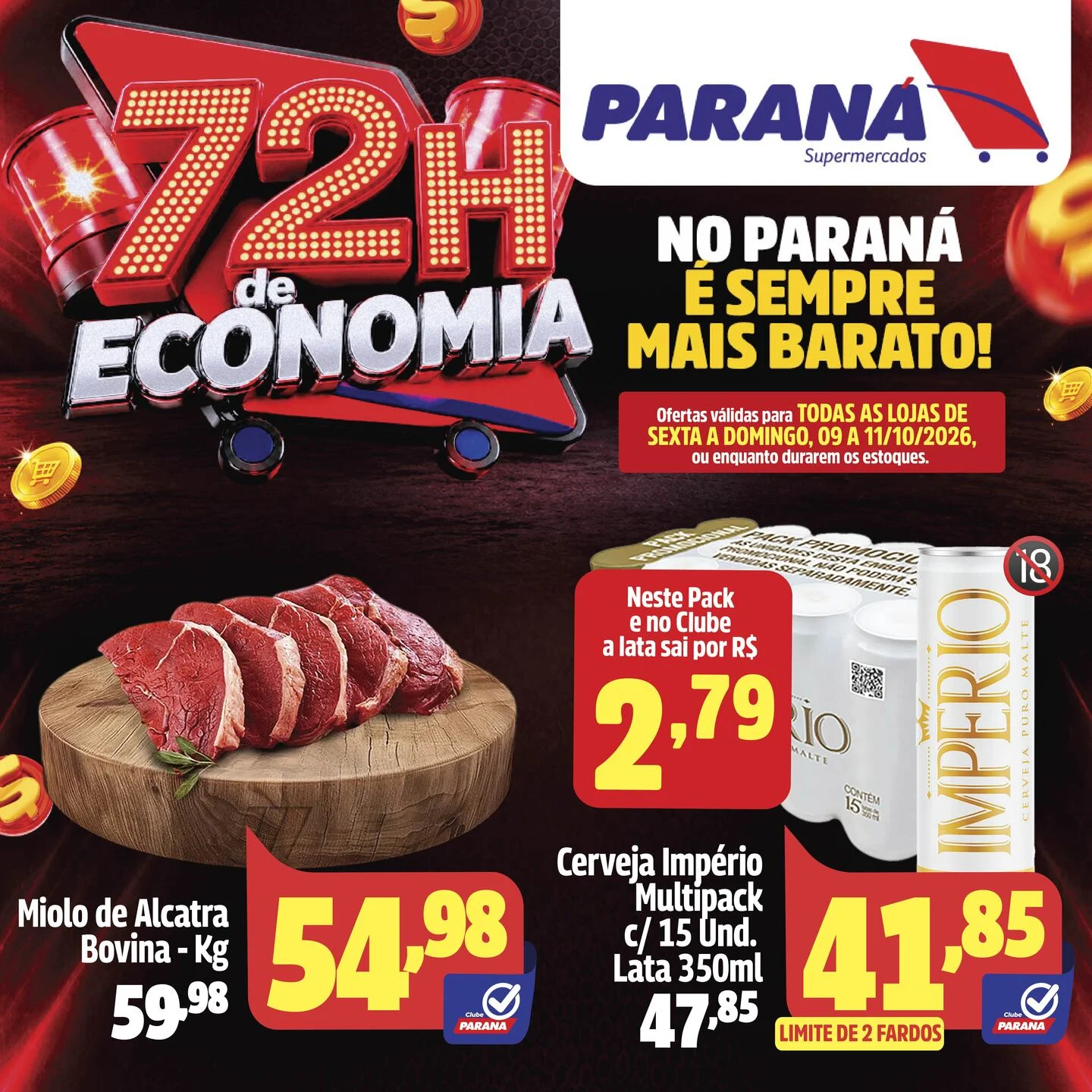 Ofertas Paraná Supermercados – 11/10/2026