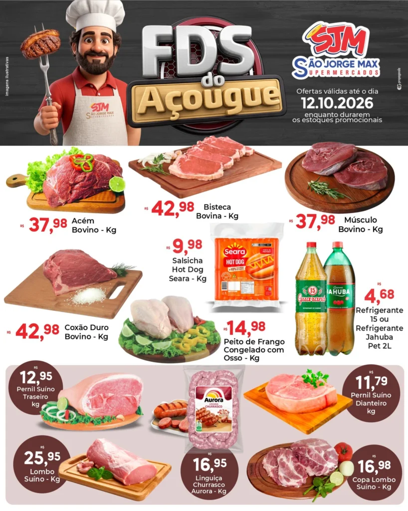 Ofertas São Jorge Max Supermercados – 12/10/2026