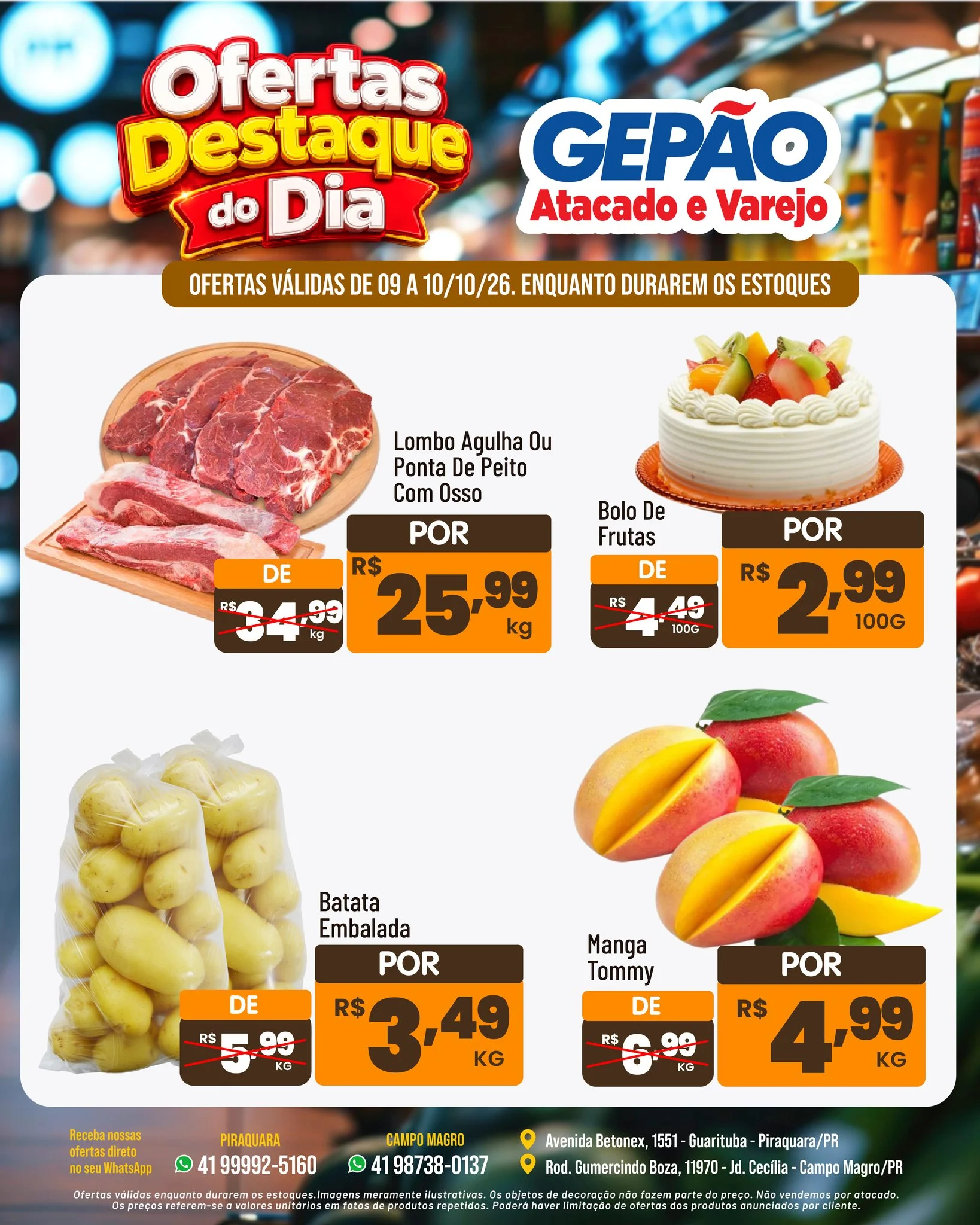 Ofertas GEPÃO – 10/10/2026