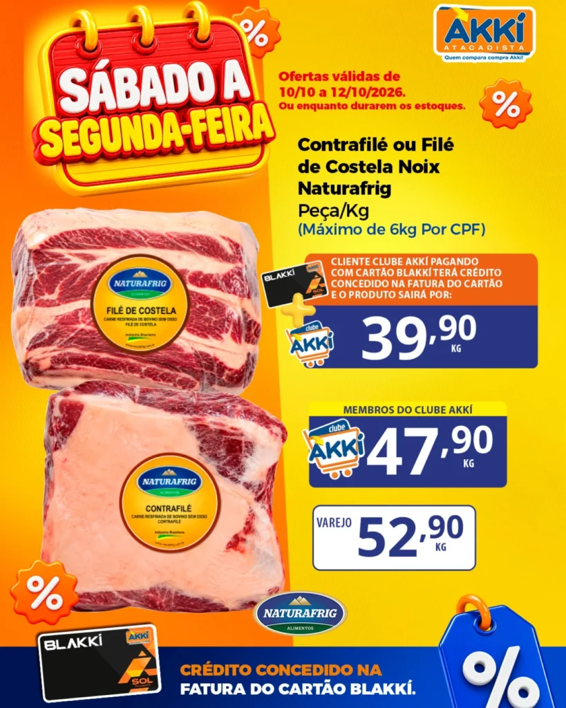 Ofertas Akkí Atacadista – 12/10/2026 Ofertas Akkí Atacadista – 12/10/2026