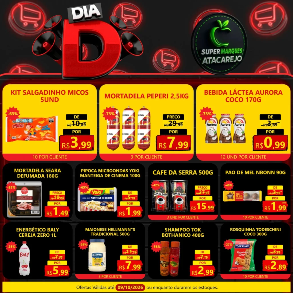 Ofertas Atacarejo Super Marques – 09/10/2026