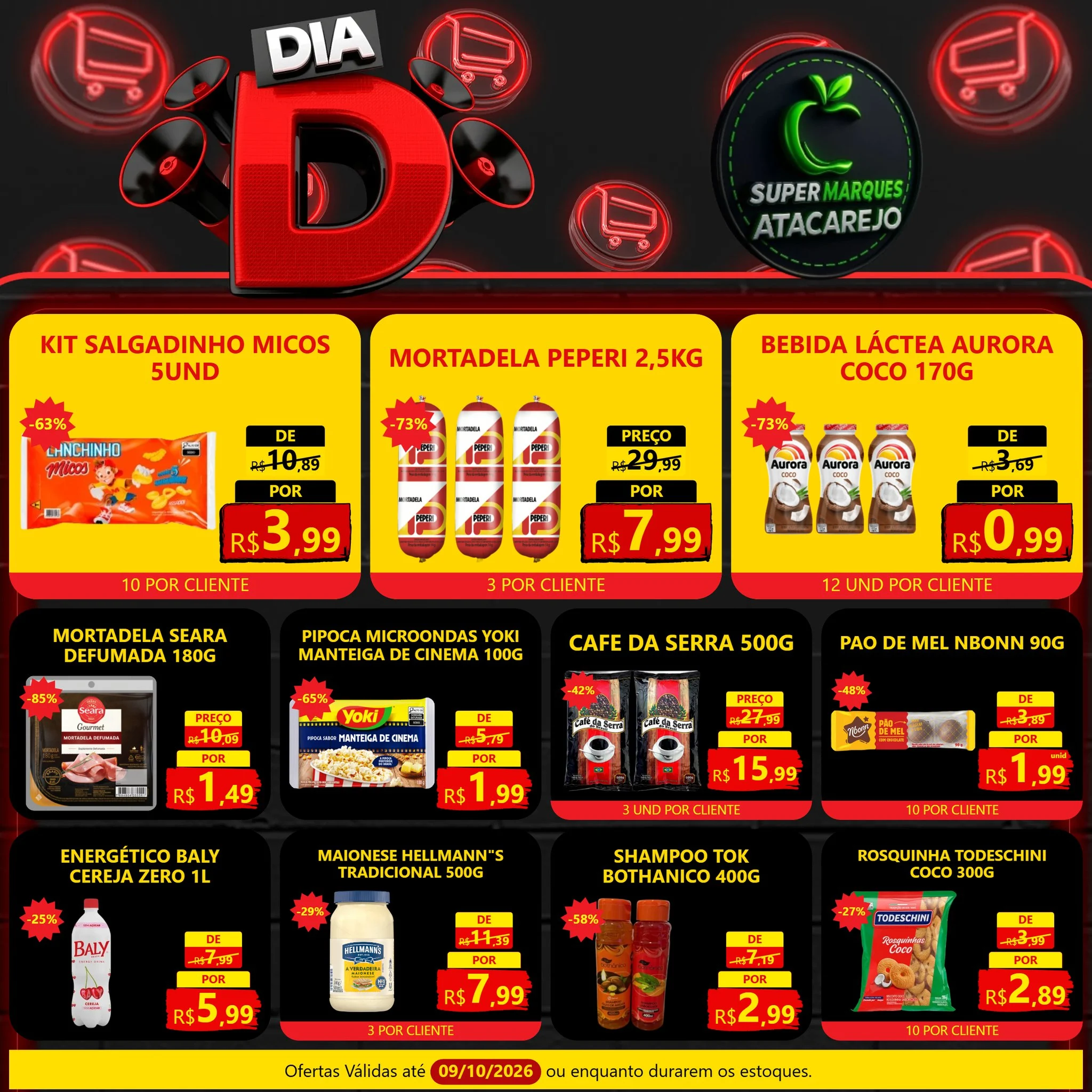 Ofertas Atacarejo Super Marques – 09/10/2026