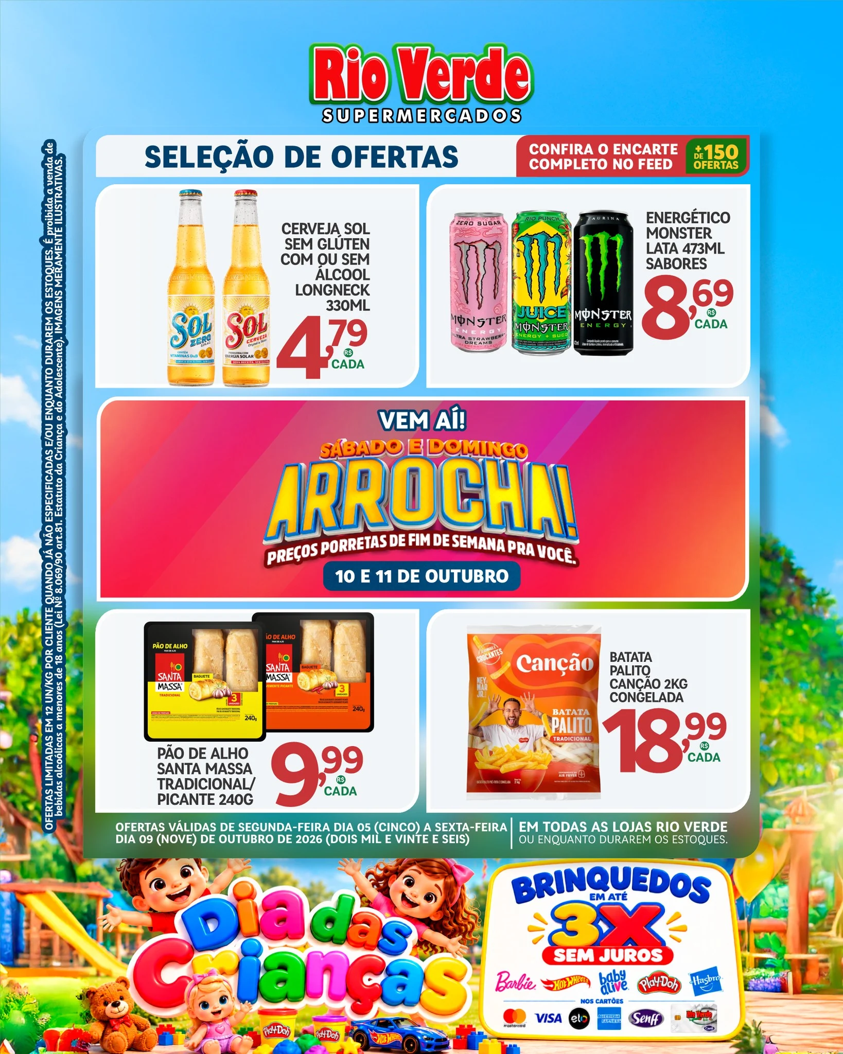 Ofertas Rio Verde Supermercados – 09/10/2026 Ofertas Rio Verde Supermercados – 09/10/2026