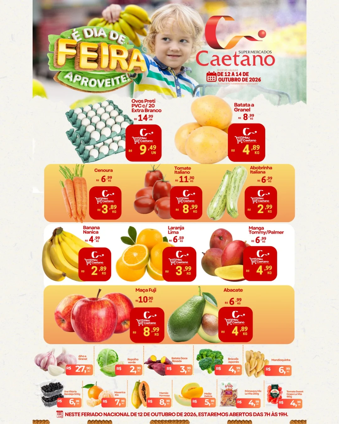 Ofertas Supermercados Caetano – de 12/10/2026 a 14/10/2026