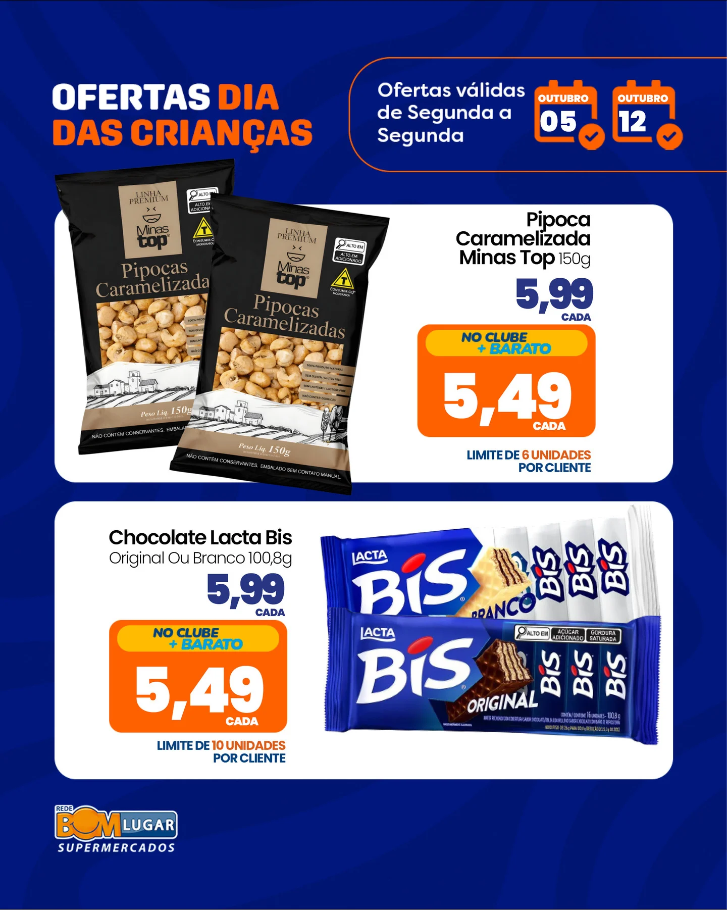 Ofertas Rede Bom Lugar Supermercados – até 12/10/2026
